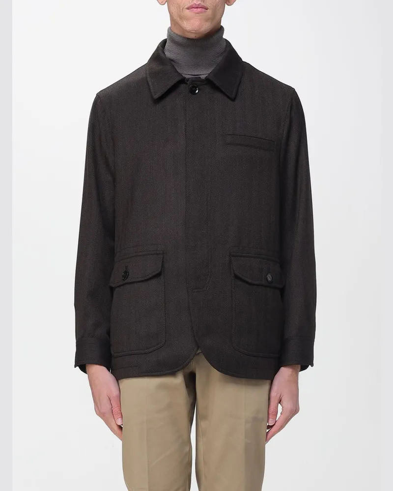 Brioni Jacke herren Braun