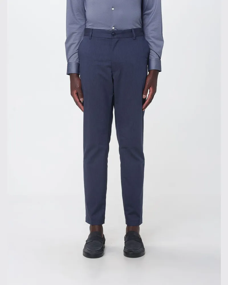 HUGO BOSS Twill-Chinohose Blau