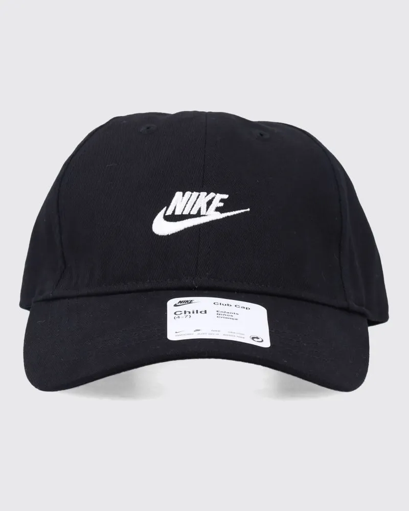 Nike Jungen-Hut aus Baumwolle mit Logo Schwarz