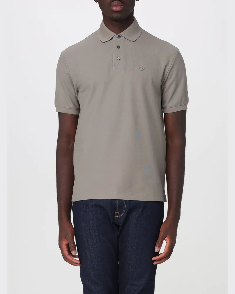 Emporio Armani Baumwoll-Polohemd Grau