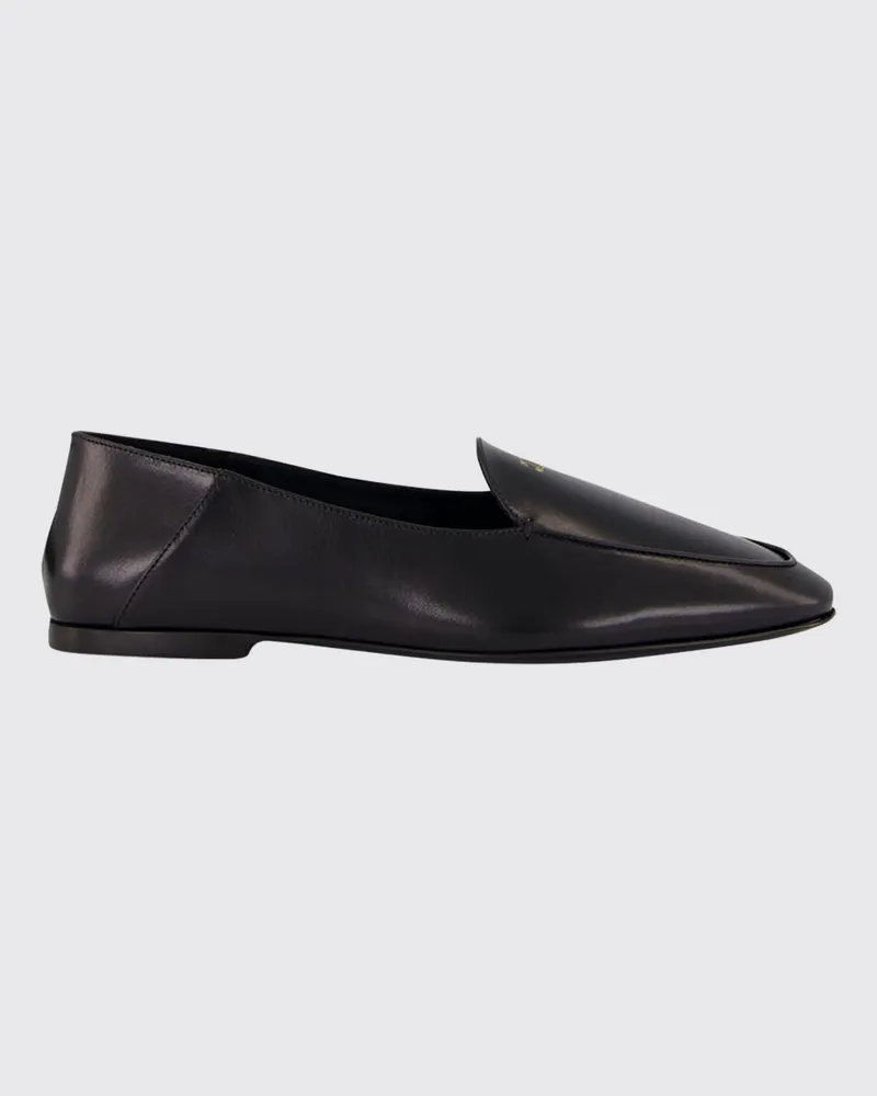 Celine Loafers aus Nappaleder mit Triomphe-Logo-Detail Schwarz