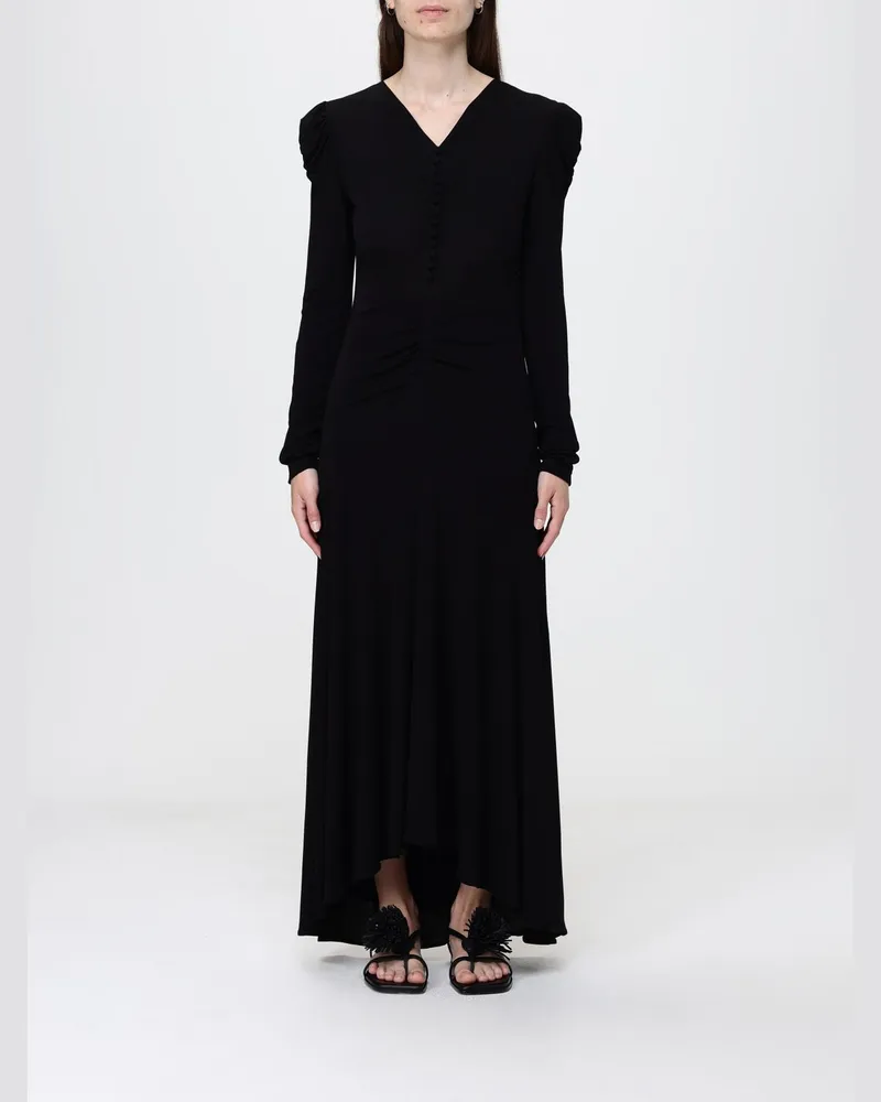 Isabel Marant Havena Viskosekleid Schwarz