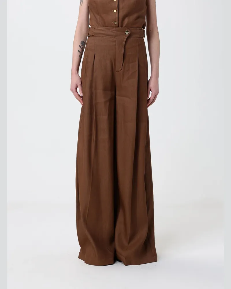 Elisabetta Franchi Hose damen Braun
