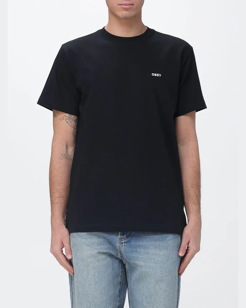 Obey T-shirt herren Schwarz