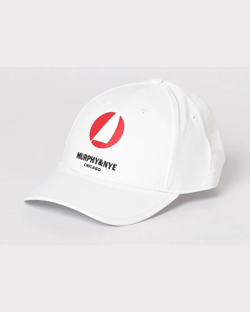 Murphy & Nye Baseballkappe aus technischem Stoff mit gesticktem Logo und Schirm Natural