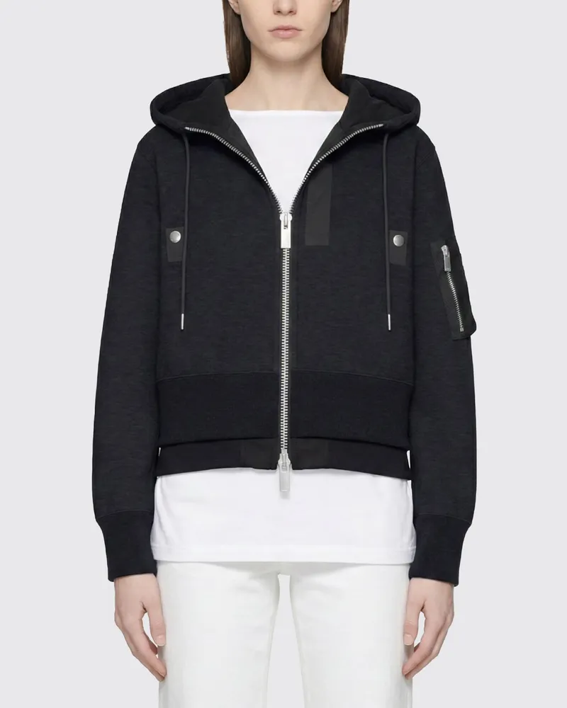 Sacai Sweatshirt damen Schwarz