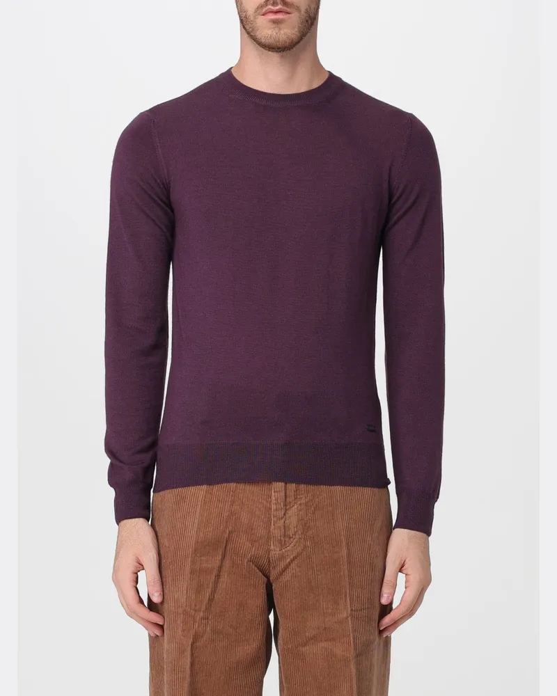 Brooksfield Woll-Cardigan mit Schalkragen und Knopfverschluss Sangria