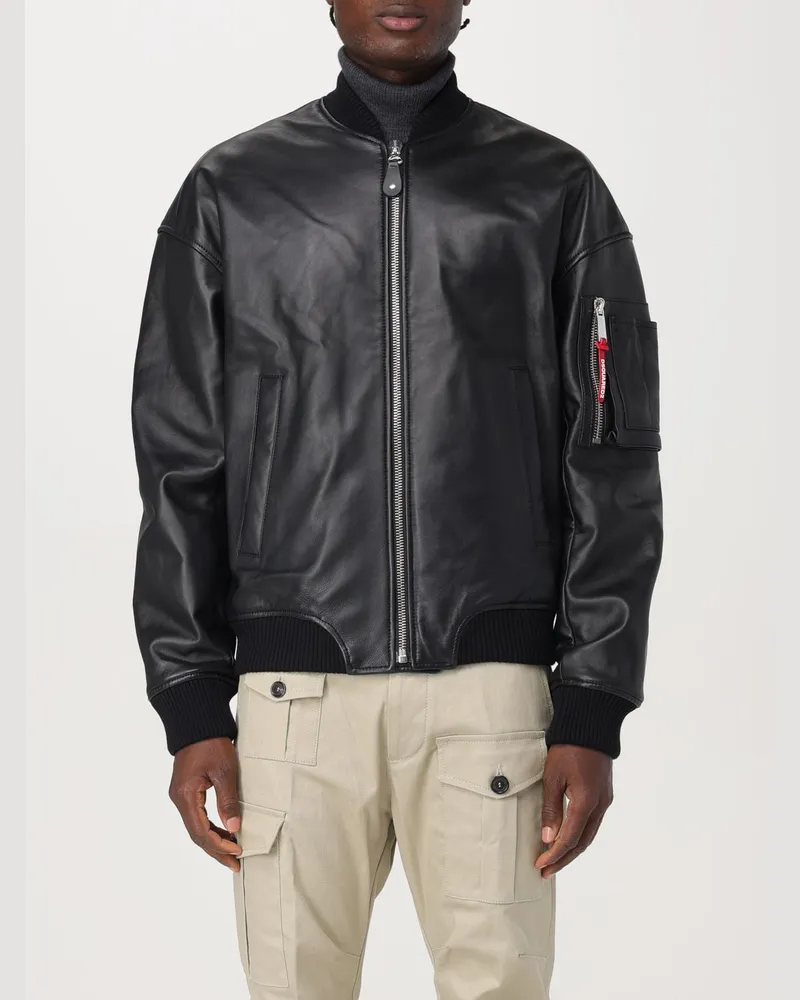 Dsquared2 Mantel herren Schwarz