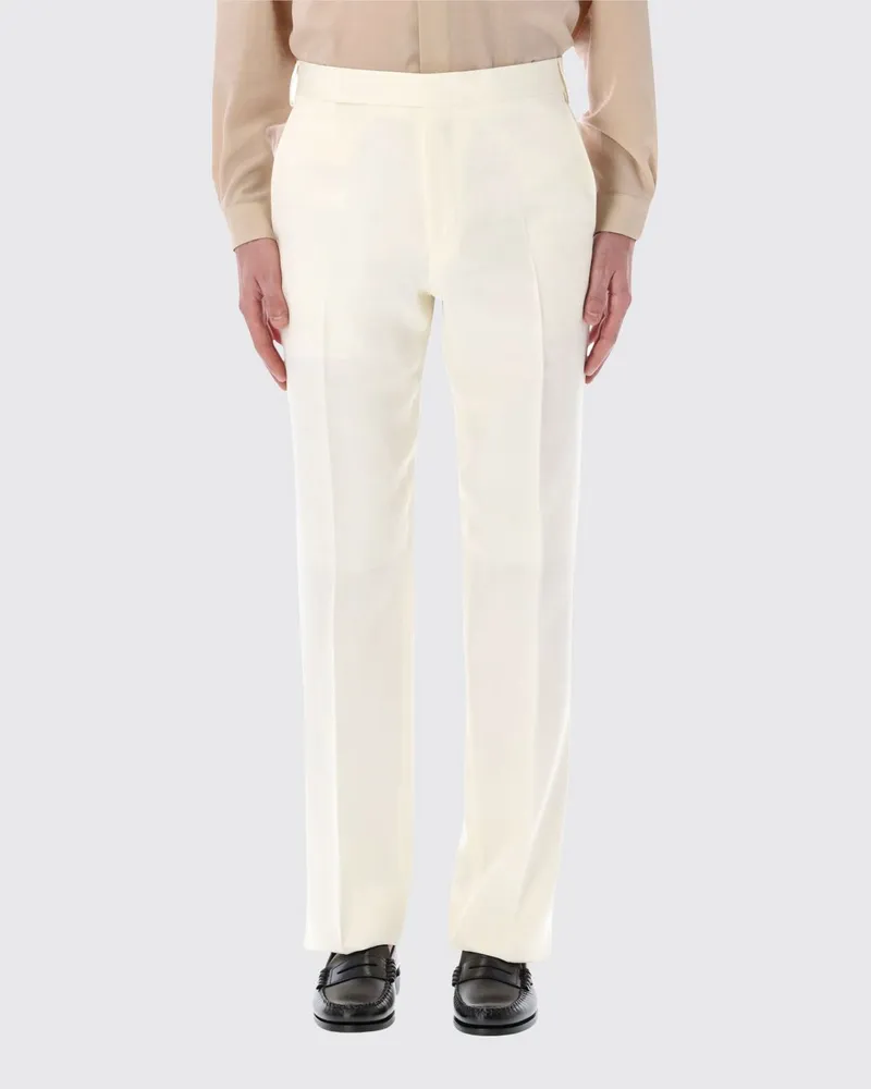 LARDINI Maßgeschneiderte Hose aus Seidenmischung Ivory