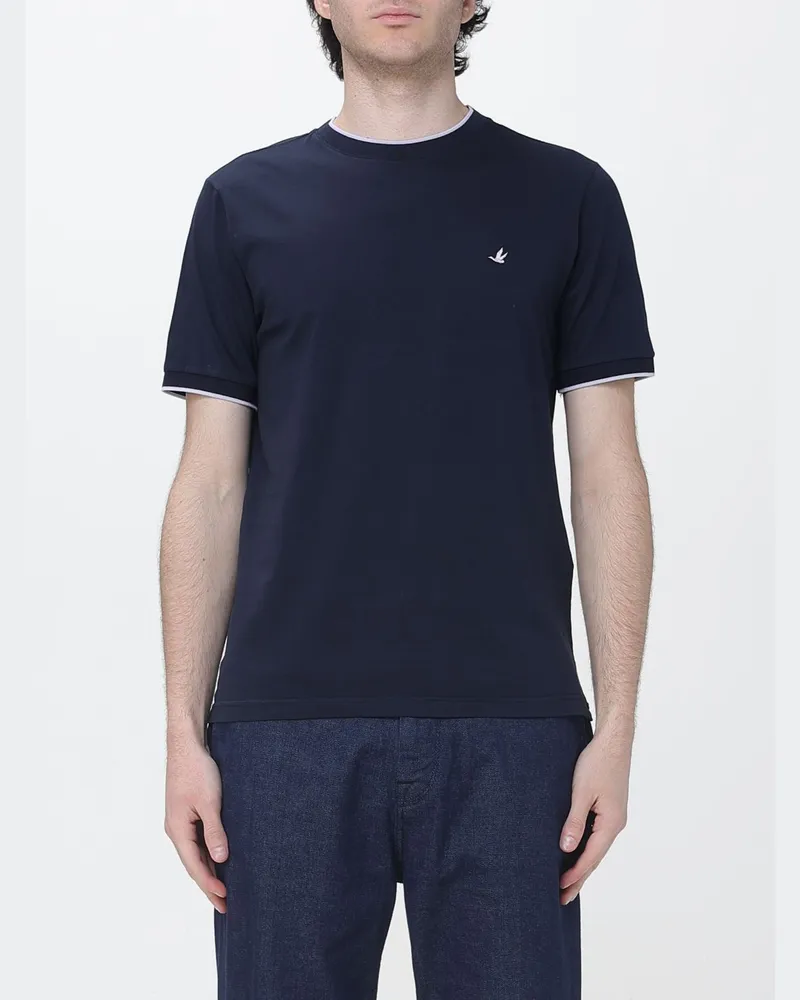 Brooksfield Baumwoll-T-Shirt Navy