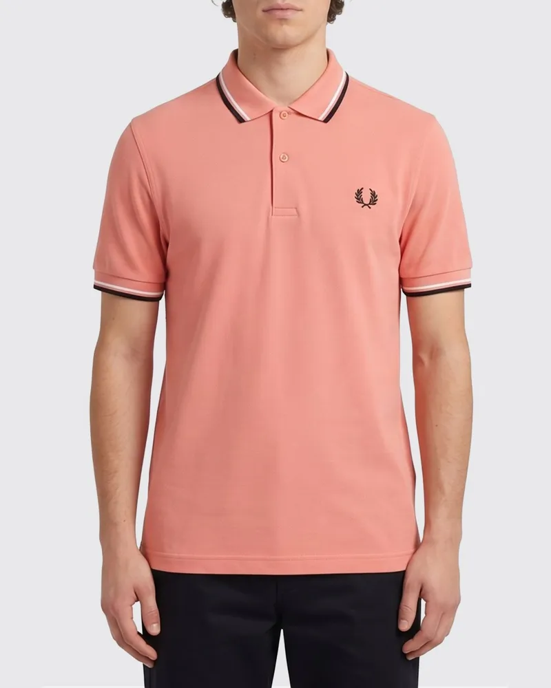 Fred Perry Baumwoll-Polohemd mit Logo Strawberry