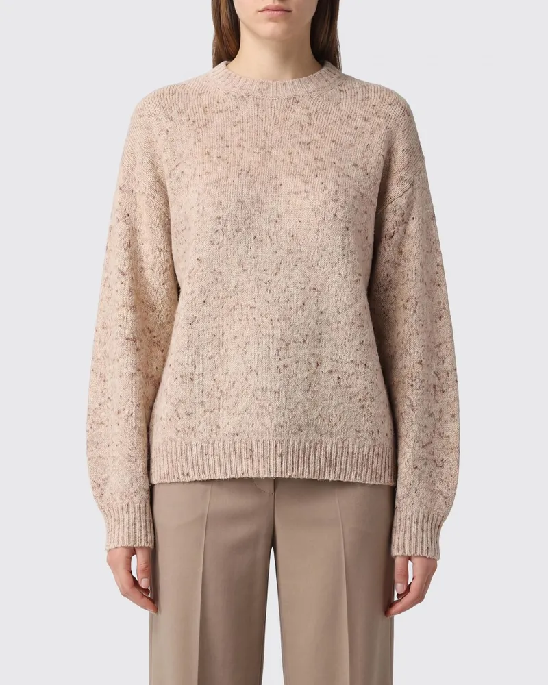 Fabiana Filippi Pullover mit abstraktem Muster aus Wollmischung Beige