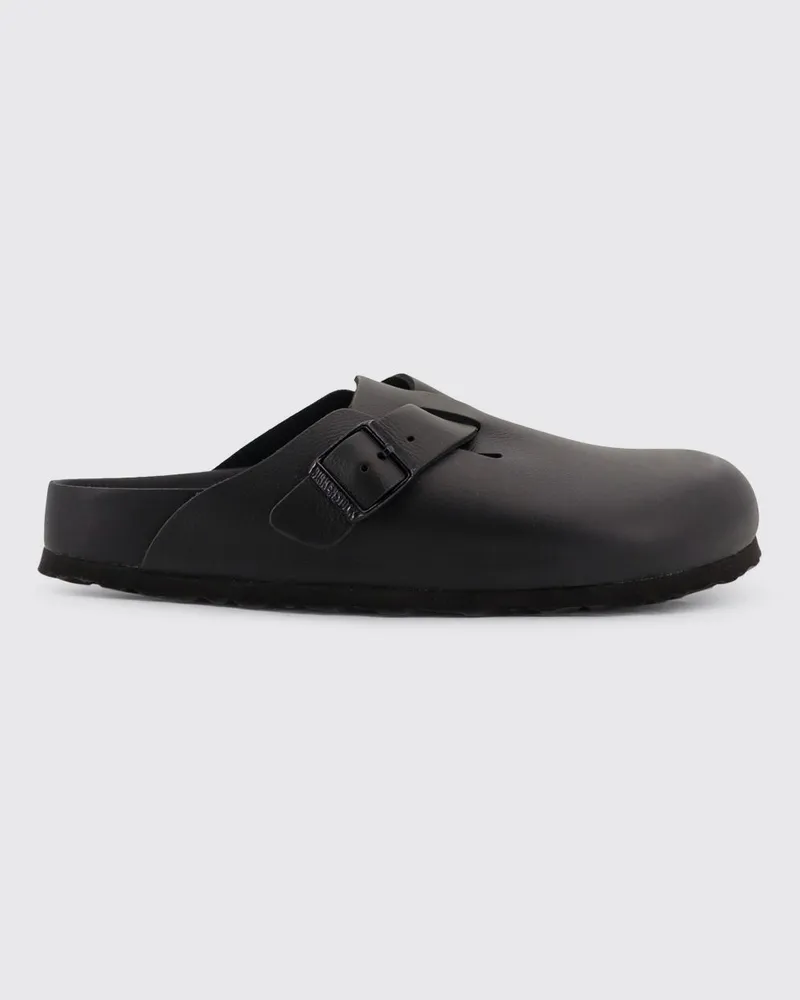 Birkenstock Boston Mules aus naturnarbigem Leder Schwarz