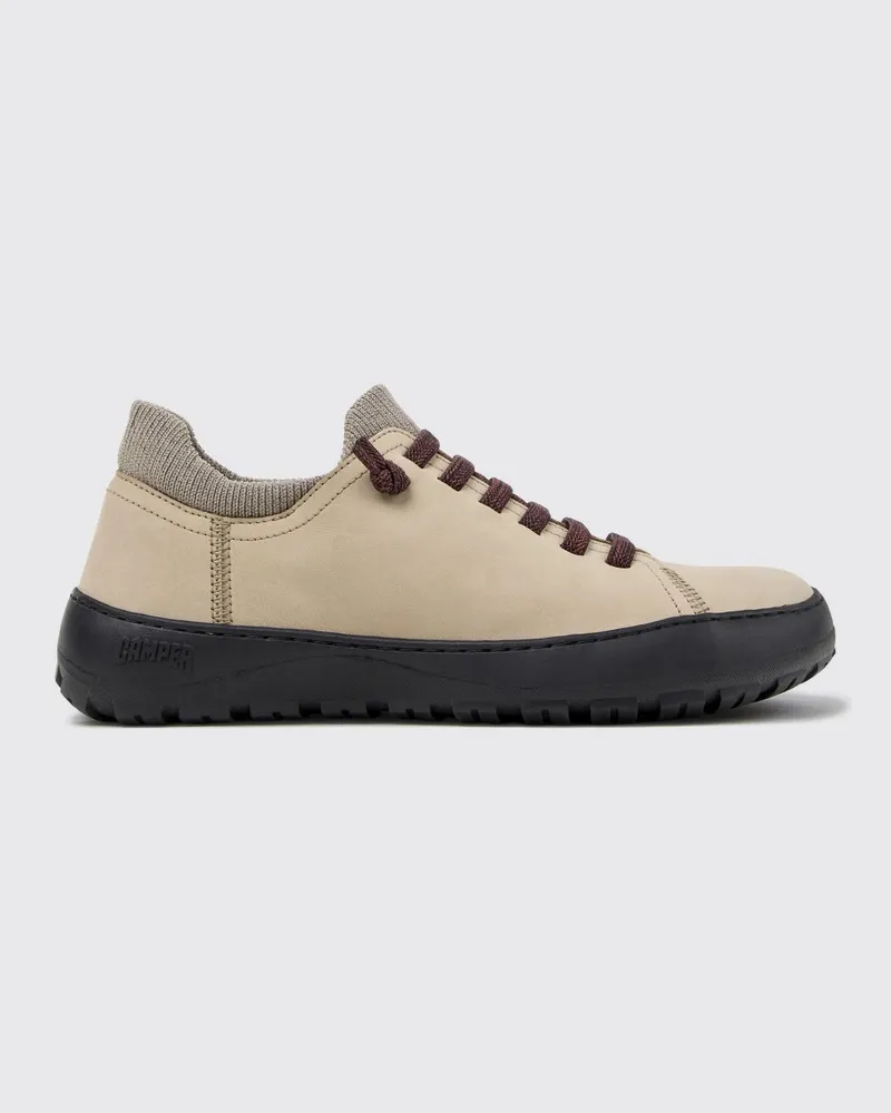 Camper Peu Serra Slip-On-Sneaker aus Nubuk und recyceltem PET mit Vibram-Sohle Beige
