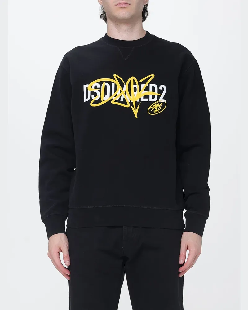 Dsquared2 Sweatshirt herren Schwarz