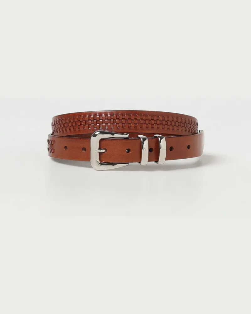 Brunello Cucinelli Grtel herren Tabak