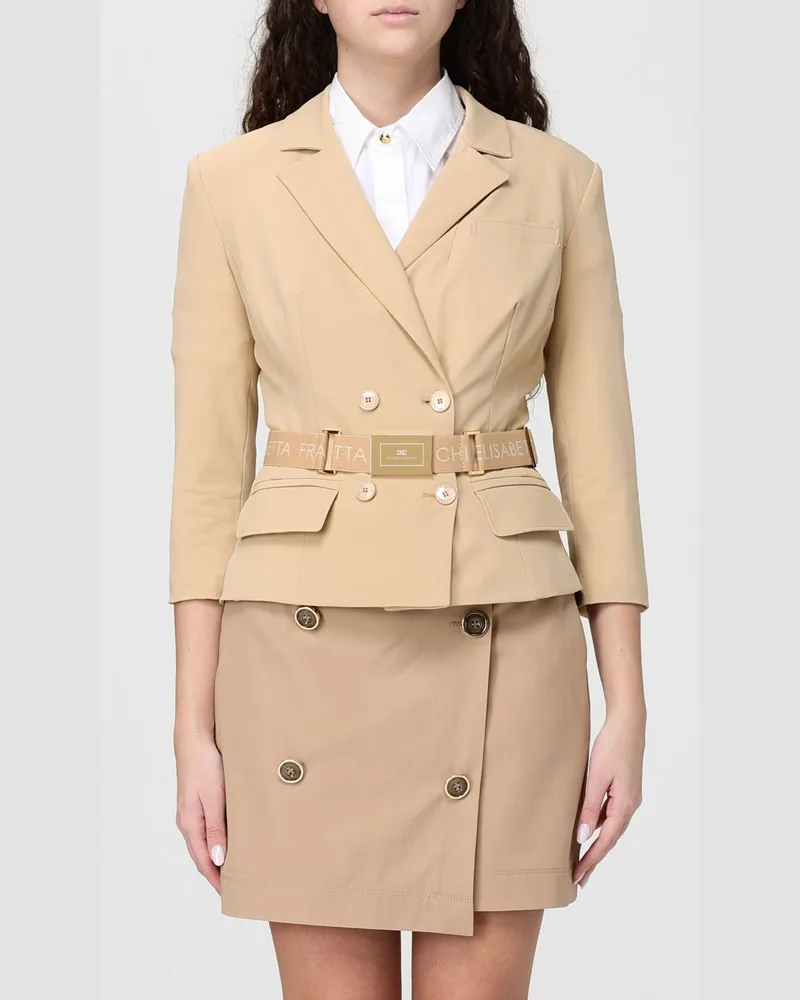 Elisabetta Franchi Jacke damen Camel