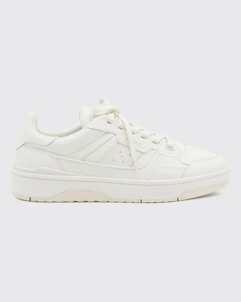 Axel Arigato Low-Top-Sneaker Clay aus Glattleder mit Folienlogo Weiß
