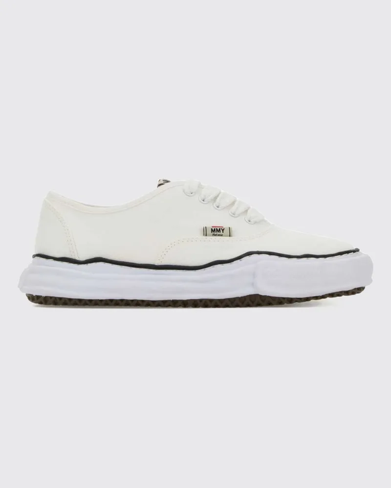 MIHARAYASUHIRO Baker OG Low-Top-Canvas-Sneaker mit runder Kappe Weiß