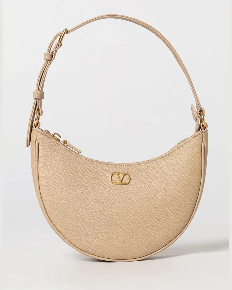 Valentino Garavani VLogo Signature Mini-Hobo-Tasche aus Kalbsleder Pink