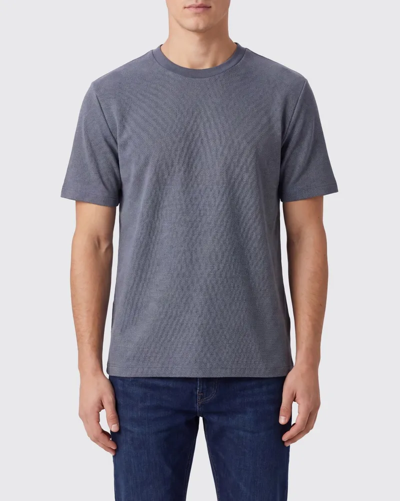 HUGO BOSS Baumwoll-T-Shirt Blau