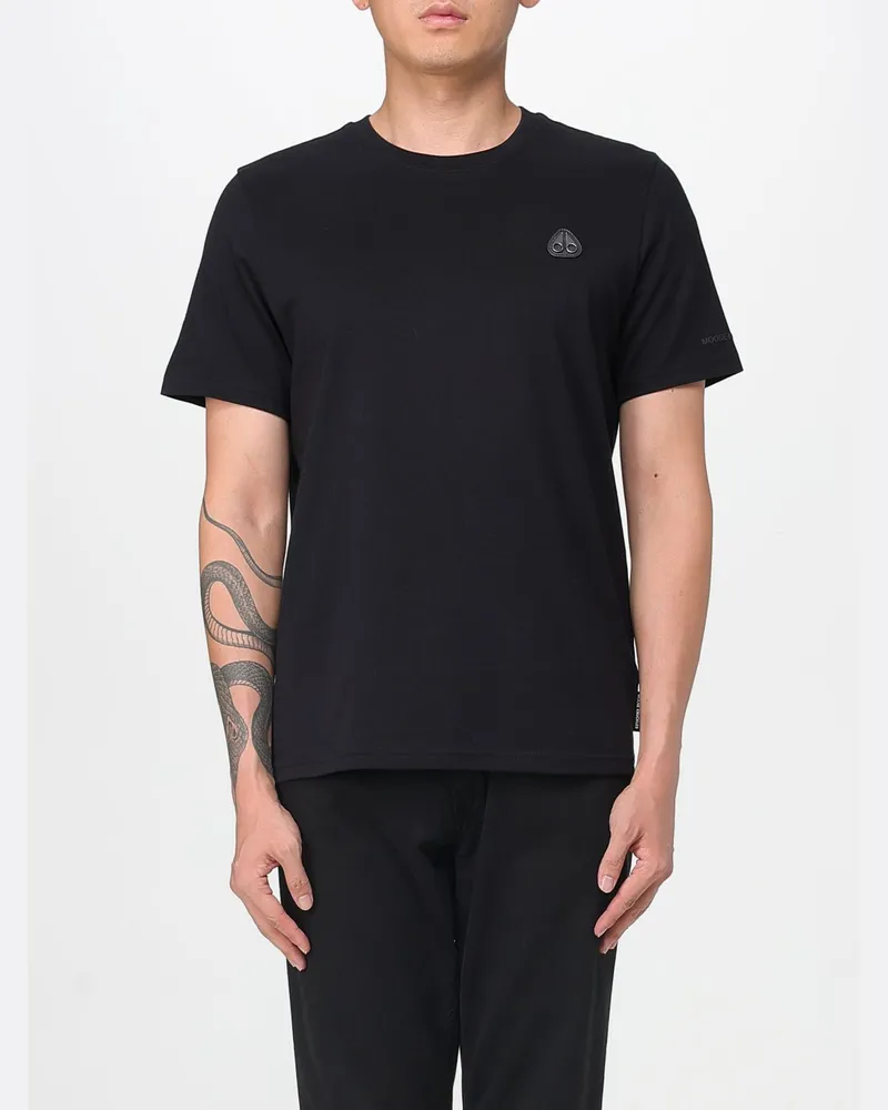 Moose Knuckles T-shirt herren Schwarz