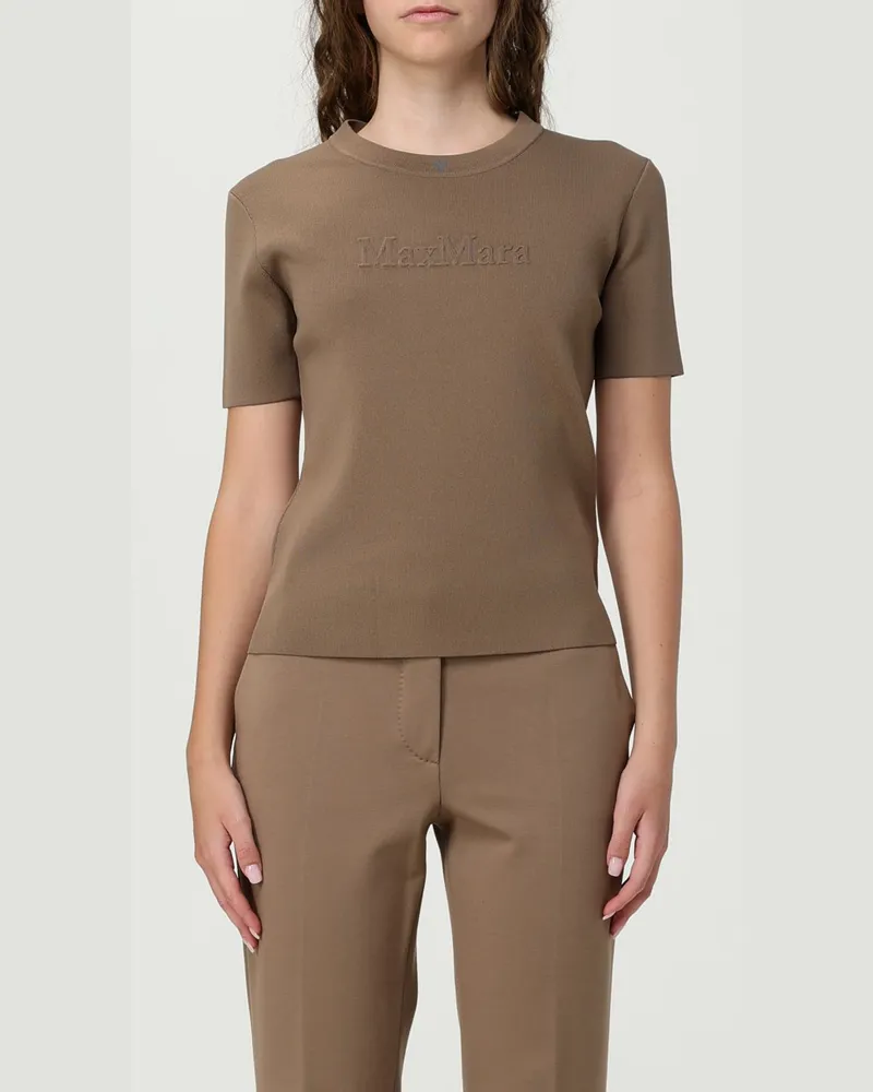 Max Mara Top damen Haselnuss