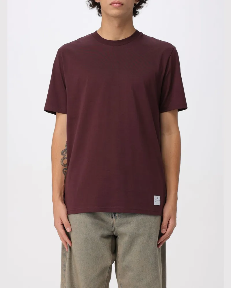 Department 5 T-shirt herren Department Five Burgunderrot