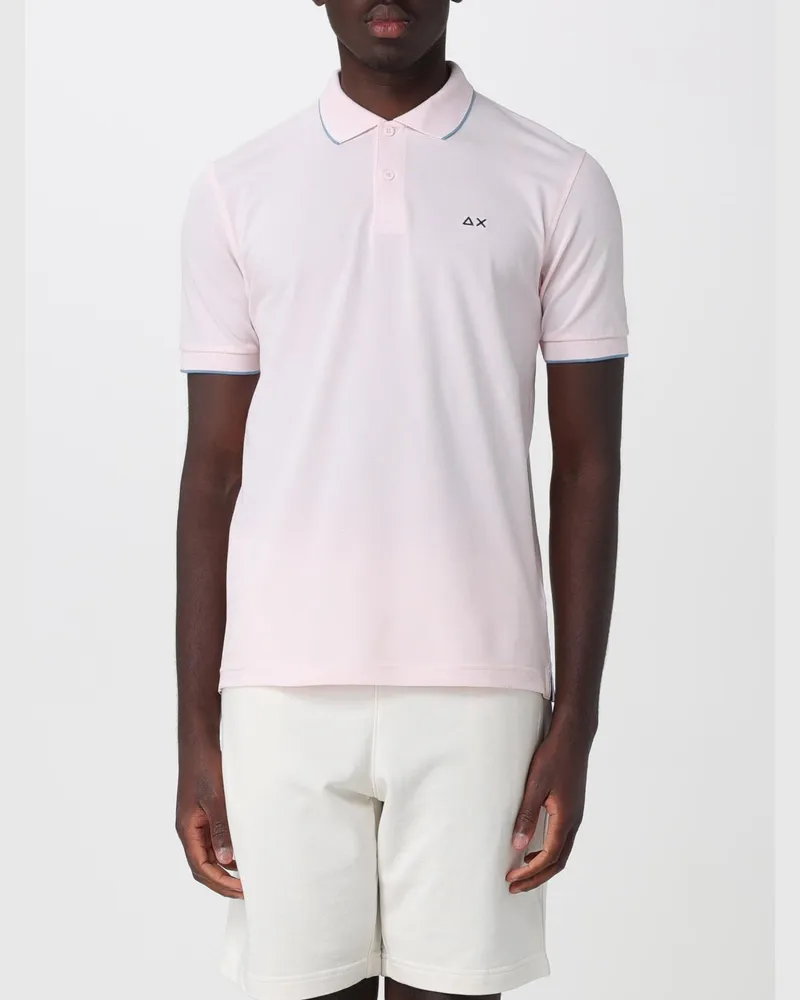 Sun68 Baumwoll-Polohemd Pink