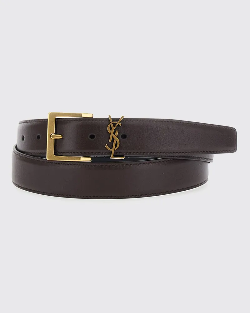 Saint Laurent Gürtel herren Braun
