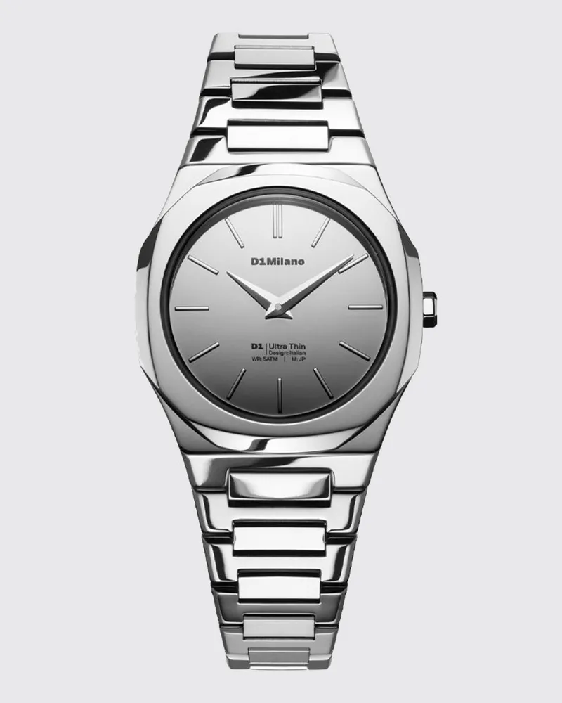 D1 Milano Silver Gleam Uhr Silber