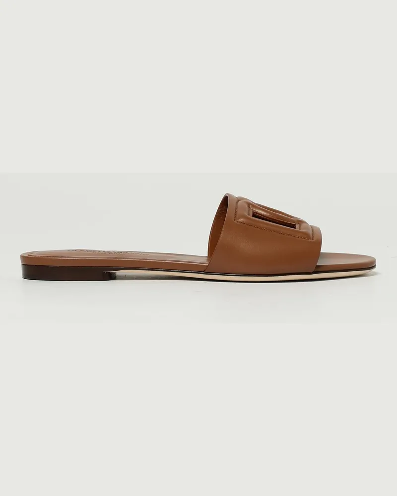 Dolce & Gabbana Flache sandalen damen Dolce & Gabbana Braun