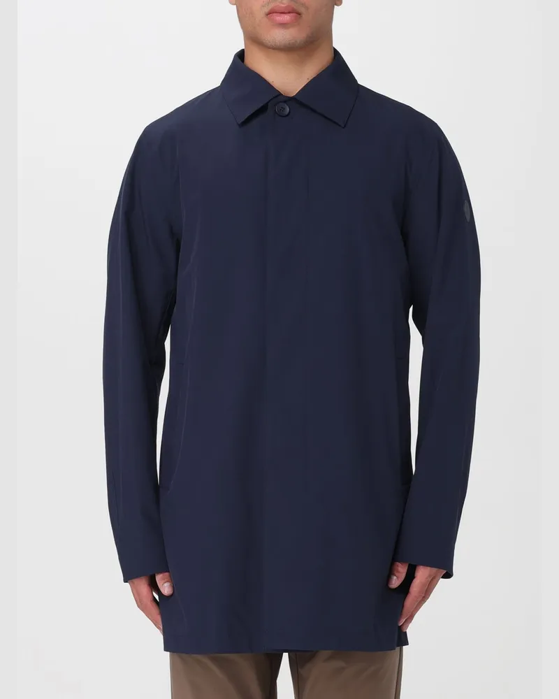 People of Shibuya Toshiro Jacke aus technischem Gewebe mit französischem Kragen Blau