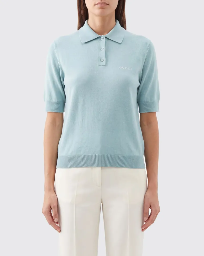 Gucci Polo damen Hellblau