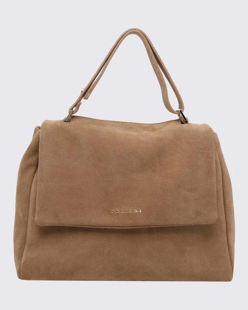 Orciani Sveva Tasche aus Wildleder Biscuit