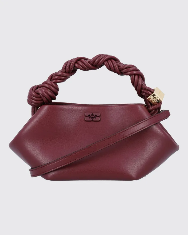Ganni Handtasche damen Burgunderrot