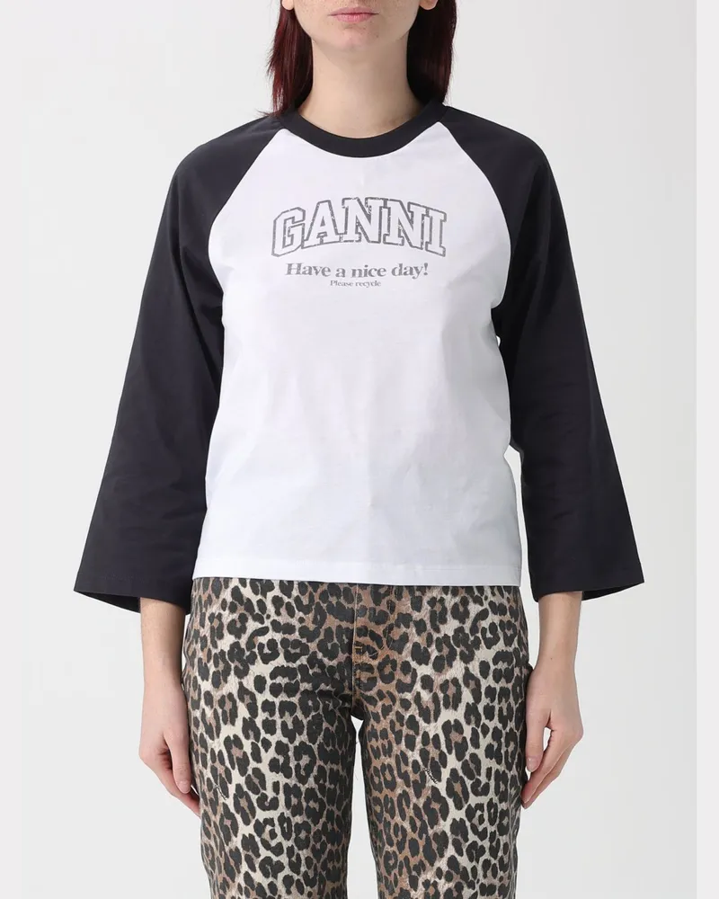 Ganni T-shirt damen Weiß
