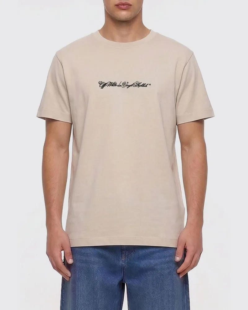 OFF-WHITE T-shirt herren Grau