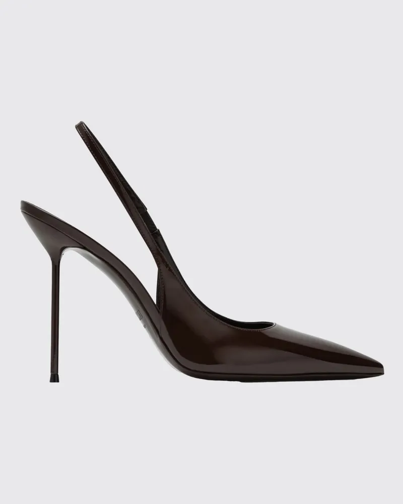 Paris Texas Lidia Slingback-Pumps aus Lackleder von mit hohem Absatz Ebony