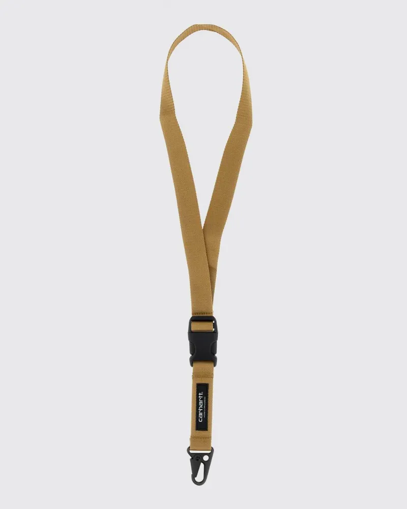 Carhartt WIP Click Lanyard-Schlüsselanhänger aus recyceltem Polyester mit Logo Braun