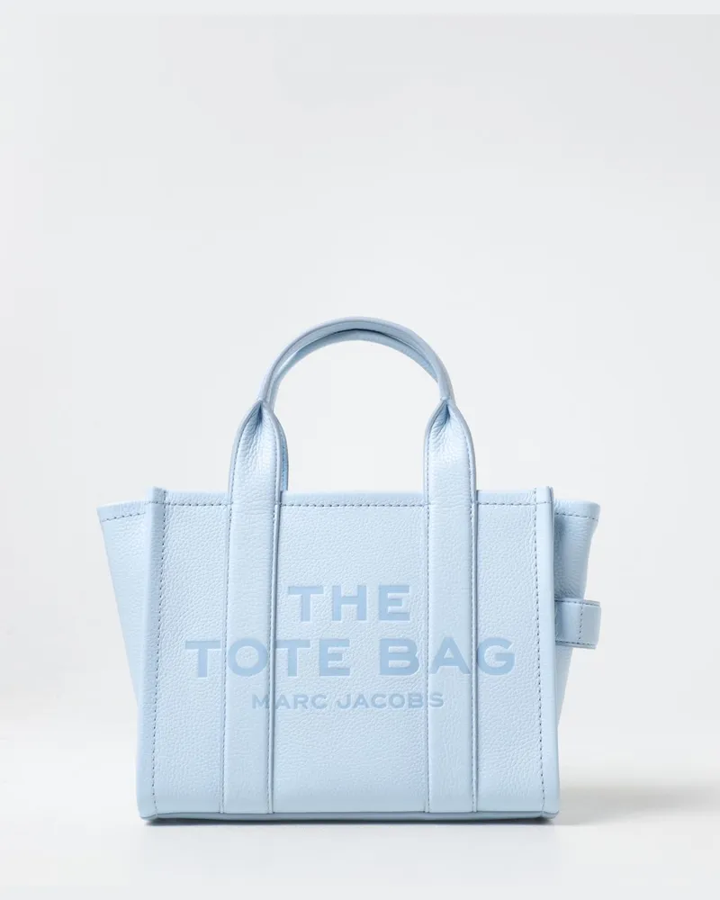 Marc Jacobs The Tote Bag aus genarbtem Leder Blau