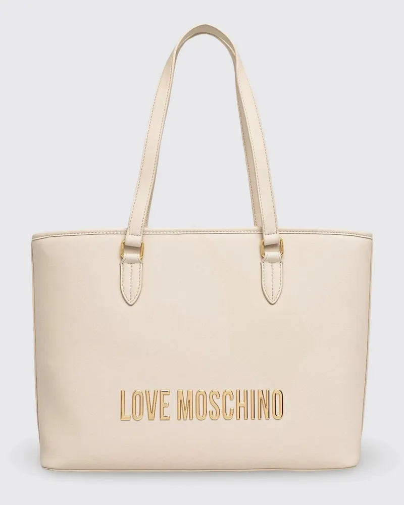 Moschino Schultertasche damen Cream