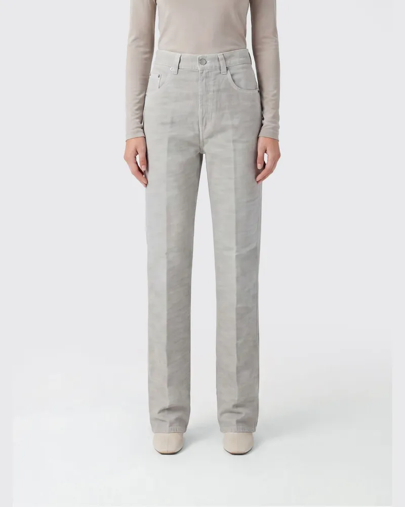 Haikure Palazzo-Jeans aus Baumwolldenim Grau