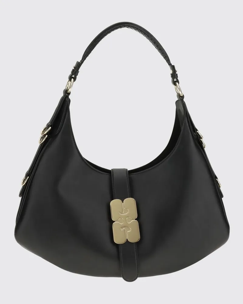 Ganni Schultertasche damen Schwarz