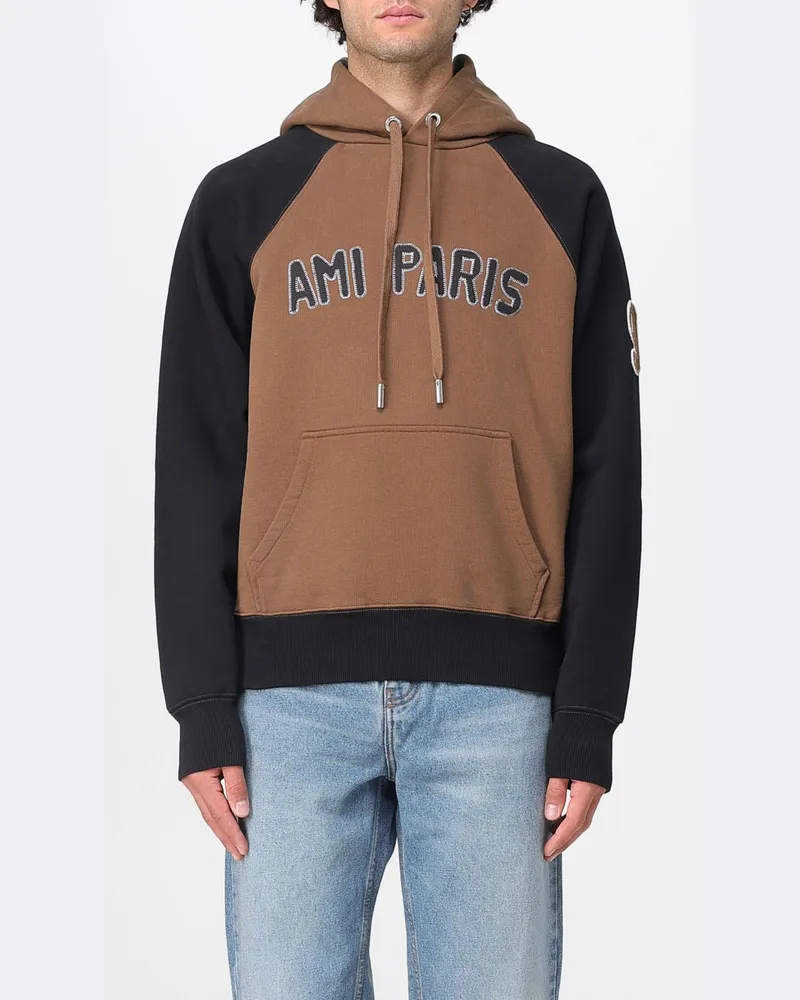AMI Paris Sweatshirt herren Braun