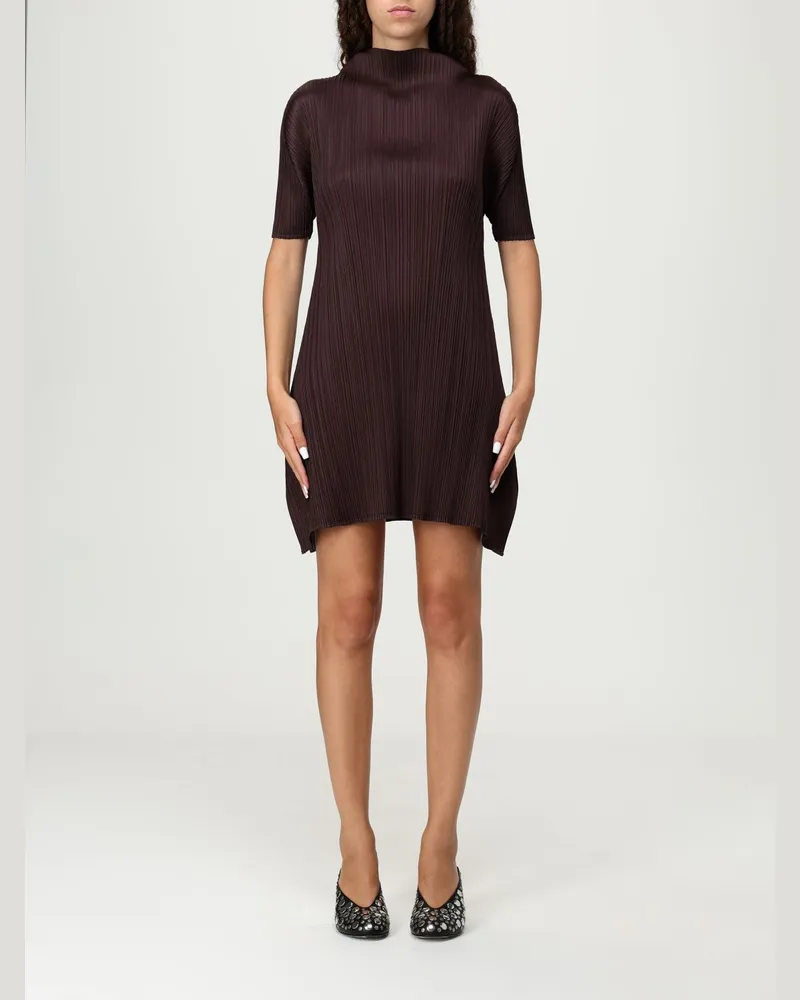 Issey Miyake Kleider damen Braun