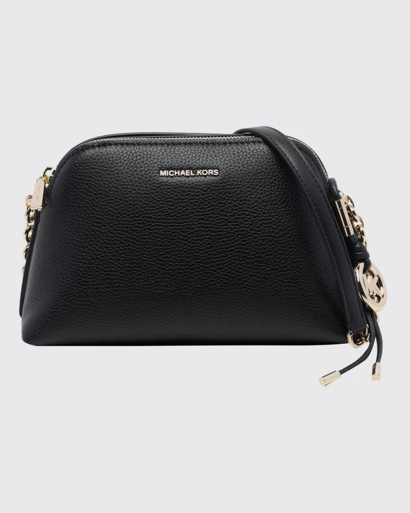 Michael Kors Freddie Mini-Umhängetasche von aus Kalbsleder mit Logo-Anhänger Schwarz