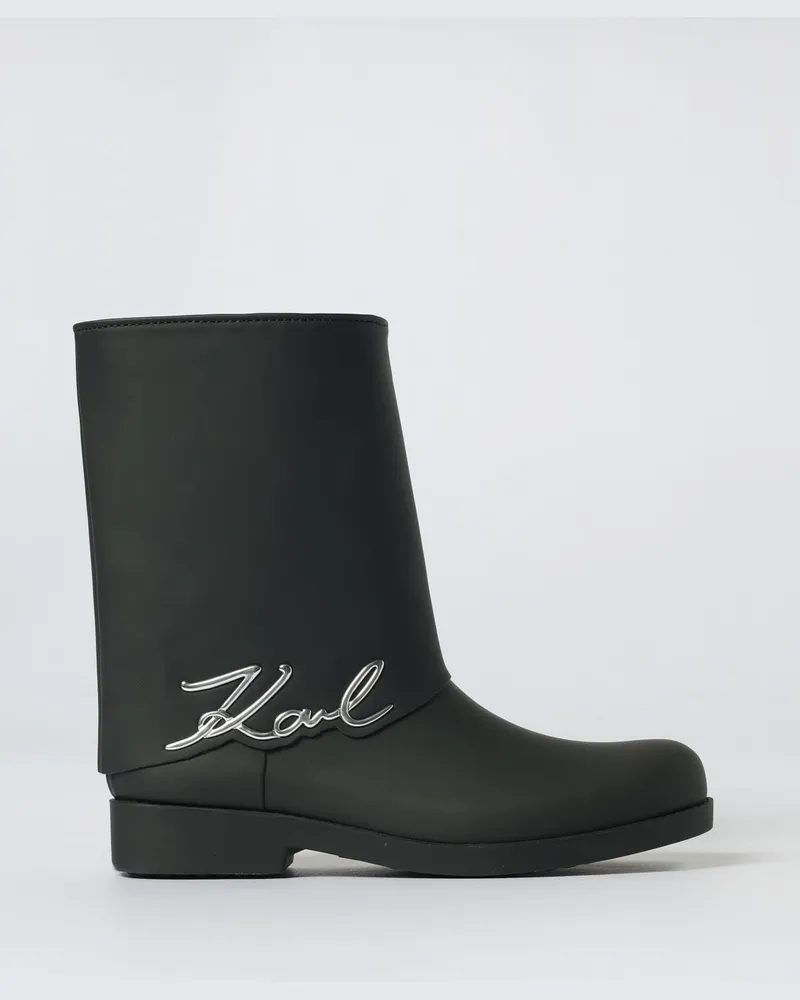 Karl Lagerfeld Flache stiefeletten damen Schwarz