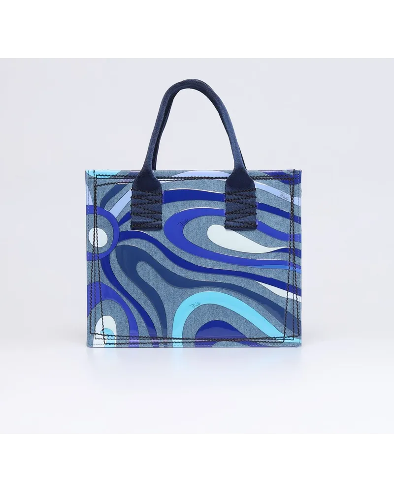 Emilio Pucci Schultertasche Blau