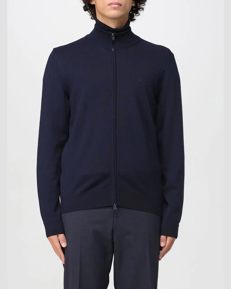 HUGO BOSS Pullover herren Blau